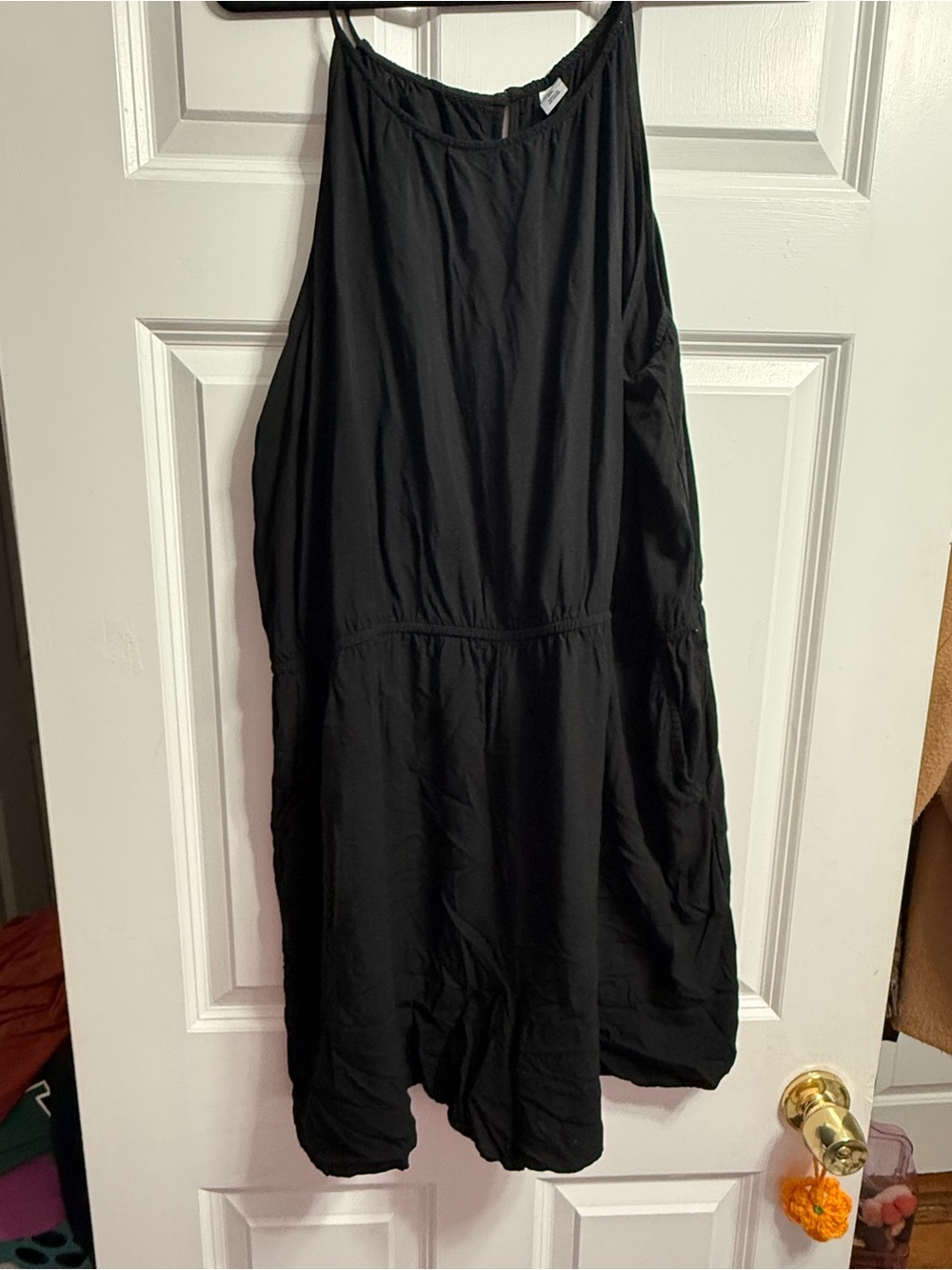 Old Navy Black Sleeveless One-Piece Romper